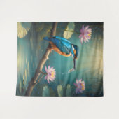 Tenture Élégant oiseau de martin-pêcheur (Devant (Horizontal))