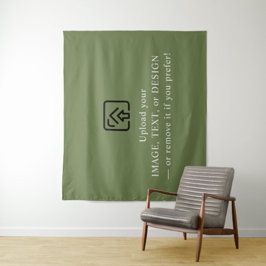 Tenture Elegant Olive Tapestry – Make It Yours Today (En situation)