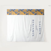 Tenture Elegant Orange Floral (Devant (Horizontal))
