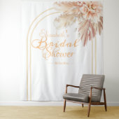 Tenture Élégant pampa floral shower de mariage (En situation)