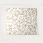 Tenture Élégant papillon Parties scintillant or (Devant (Horizontal))