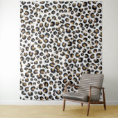 Tenture Élégant Parties scintillant d'or Motif Leopard (En situation)