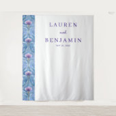 Tenture Elegant Purple Floral (Devant)