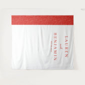 Tenture Elegant Red Leaf Texture (Devant (Horizontal))