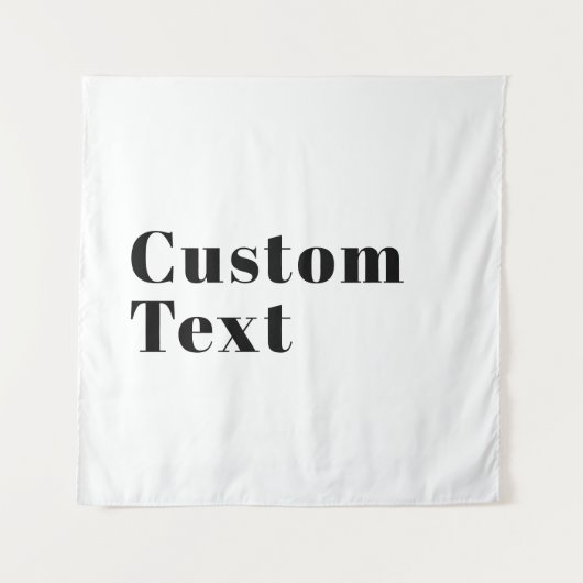 Tenture Élégant Retro Moderne Lettrage | Noir modifiable (Devant)