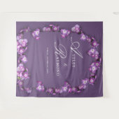 Tenture Élégant rhum Rustique violet Lilac Arch Florales (Devant (Horizontal))