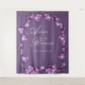 Tenture Élégant rhum Rustique violet Lilac Arch Florales (Devant)