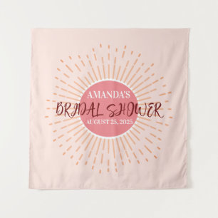 Tenture Elégant rose Mariage Photo Booth fond