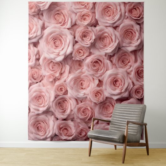 Tenture Elégant Rose Rose Photo Booth Photo Prop Arrière-p (En situation)