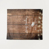 Tenture Élégant Rustique Bois Graduation Photo Contexte (Devant (Horizontal))