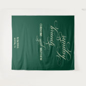 Tenture Élégant Script Turquoise dimanche Brunch fond (Devant (Horizontal))