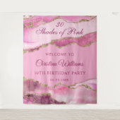 Tenture Elegant Shades of Pink Birthday Party Backdrop (Devant)