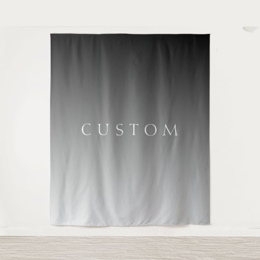 Tenture Élégant texte sur simple moderne gris ombre dégrad (Devant)