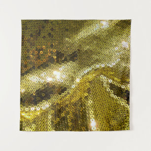Tenture Élégant tissu pétillant à paillettes en gros plan.
