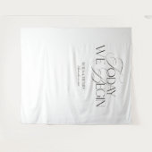 Tenture Elegant Today We Begin Wedding Welcome Banner (Devant (Horizontal))