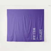 Tenture Élégant Typographique Violet (Devant (Horizontal))