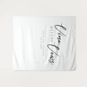 Tenture Élégant Vino aquarelle avant Vows Fête des mariées (Devant (Horizontal))