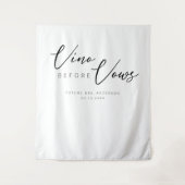 Tenture Élégant Vino aquarelle avant Vows Fête des mariées (Devant)