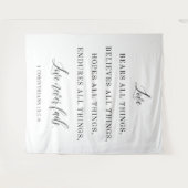 Tenture Elegant Wedding Quote Backdrop Banner  (Devant (Horizontal))