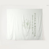 Tenture Elegant White Sage Green Backdrops banner (Devant (Horizontal))