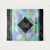 Tenture Élégante 24e anniversaire du Mariage Opal (Devant (Horizontal))