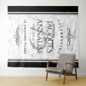 Tenture Élégante 75ème Mariage Diamond Anniversaire Tapiss (En situation (horizontale))