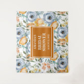 Tenture Elégante aquarelle Mariage Photo Booth fond (Devant)