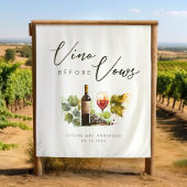 Tenture Elégante Aquarelle Vin Fête des mariées à thème