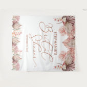 Tenture Élégante Baby Shower Bohème Calligraphie Sèche (Devant (Horizontal))