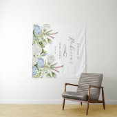 Tenture Élégante Fête de Mariage Florale (En situation (horizontale))