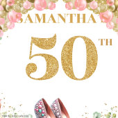 Tenture Élégante fête de Parties scintillant des fleurs de