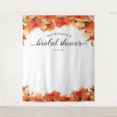 Tenture Elégante Fête des mariées de pavot doré (Devant)