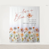 Tenture Elégante Fête des mariées Fleur sauvage Pastel Pin (Devant)