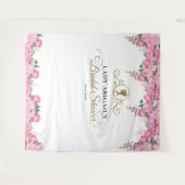 Tenture Élégante Fête des mariées victorienne rose pâle (Devant (Horizontal))