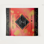 Tenture Élégante fête du 2e anniversaire du Mariage Garnet (Devant (Horizontal))