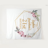 Tenture Elégante floraison de cerises 21e anniversaire Con (Devant (Horizontal))