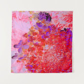 Tenture Élégante Hydrangea Limelight Violette et Orange (Devant (Horizontal))