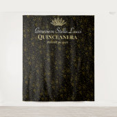 Tenture Elégante mascarade avec fond rose blanche (Devant)