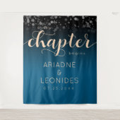 Tenture Elégante Pêche Océanique Bleu Mariage Un Nouveau C (Devant)