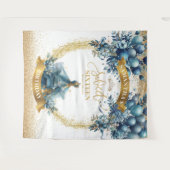 Tenture Élégante robe bleue Or Parties scintillant douce 1 (Devant (Horizontal))