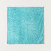 Tenture Élégante texture en cuir turquoise (Devant (Horizontal))