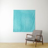 Tenture Élégante texture en cuir turquoise (En situation (horizontale))