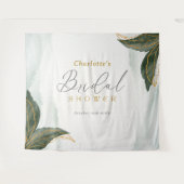 Tenture Elégante verdure Fête des mariées or Aquarelle (Devant (Horizontal))