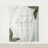 Tenture Elégante verdure Fête des mariées or Aquarelle (Devant)