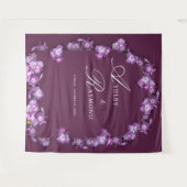 Tenture Élégantes Fleurs de l'Arche de Lilas Violet Rustiq (Devant (Horizontal))