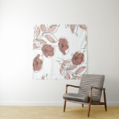 Tenture Élégantes fleurs de pavot Motif sans couture (En situation (horizontale))