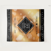 Tenture Élégantes noces de cuivre 22e anniversaire de mari (Devant (Horizontal))