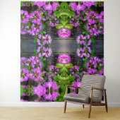 Tenture Elégants fleurs roses azalées roses (En situation)