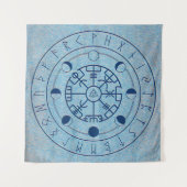 Tenture Élément aquatique Norse Runes Altar Cloche - Tarot (Devant)
