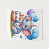 Tenture Élément éléphant 15e anniversaire (Devant (Horizontal))